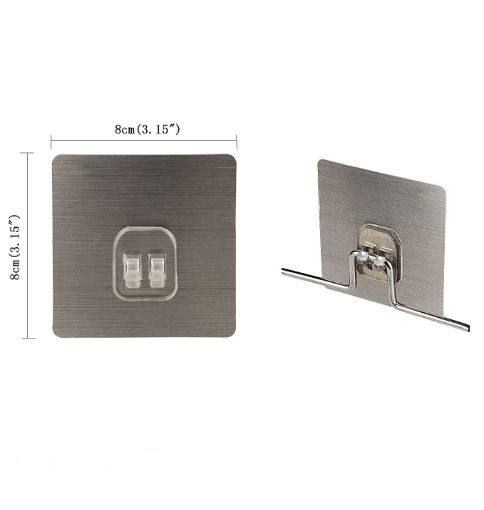 Picture of Hanging Wall Sticker Hooks  Self Seamless Adhesive Plastic Wall Hook