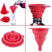 Picture of Kitchen Small Silicone Collapsible itchen Retractable Silicone Oil Liquid Funnel