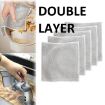 Picture of Double Layer Scrubbing Pad  Scrubbing Pad WIRE DISH CLOTH Dishwashing Rags for Wet and Dry