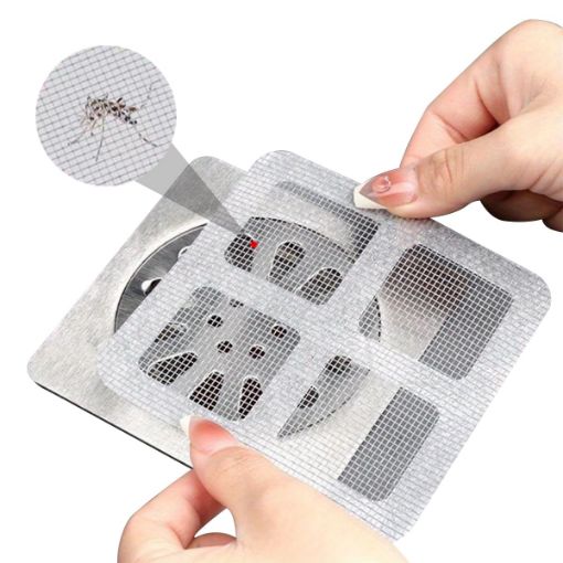 Picture of Sink Drain Cover Sink Strainer Disposable Shower Drain Cover Hair Catcher Shower Stickers Reusable and Versatile Drain Cover