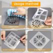 Picture of Sink Drain Cover Sink Strainer Disposable Shower Drain Cover Hair Catcher Shower Stickers Reusable and Versatile Drain Cover