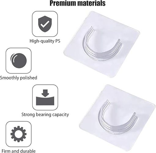 Picture of U SHAPE HOOK Shower Rod Holder Self Adhesive Telescopic Rod Holder