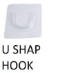 Picture of U SHAPE HOOK Shower Rod Holder Self Adhesive Telescopic Rod Holder