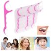 Picture of 2 in 1 Oral Care Dental Floss Oral Care 3 in 1 Tooth Cleaning Dental Floss Toothpicks Plastic Set for Fresh Breath and Healthy Gums- 20 Piece