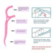 Picture of 2 in 1 Oral Care Dental Floss Oral Care 3 in 1 Tooth Cleaning Dental Floss Toothpicks Plastic Set for Fresh Breath and Healthy Gums- 20 Piece