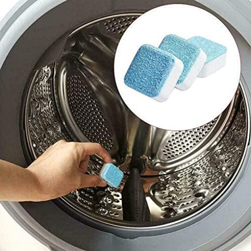 Picture of Washing Machine Cleaner Deep Cleaning Detergent Effervescent Tablet for Perfectly Cleaning of Tub/Drum Laundry Fresh No Smell Home Cleaning Tool