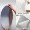 Picture of Oval Shape Wall Sticker Mirror  Frameless Oval Mirror  Plastic Sheet Gives A Mirror Effect Wall Sticker
