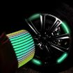 Picture of 20 pcs Car Wheel Sticker Reflective Sticker Reflective Stripe Car Tire Rim Sticker