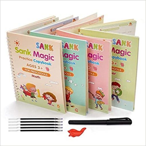 Picture of Magic Practice Copybook Sank Magic Practice Copybook Magic Calligraphy Copybook Set Practical Reusable Writing Tool Simple Hand Lettering