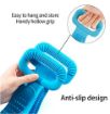 Picture of Silicon Double Side Shower Exfoliating Belt Removes Bath Towel, Rub Back Mud Silica Gel Bath Towel Shower Strap Deep Clean & Massage  Aloe-Vera Fragrance lz Body Wash Silicone Body Scrubber Belt Double Side Shower