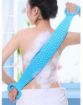 Picture of Silicon Double Side Shower Exfoliating Belt Removes Bath Towel, Rub Back Mud Silica Gel Bath Towel Shower Strap Deep Clean & Massage  Aloe-Vera Fragrance lz Body Wash Silicone Body Scrubber Belt Double Side Shower