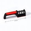 Picture of Manual Knife Sharpener 3 Stage Sharpening Tool for Ceramic Knife and Steel Knives Easy Manual Sharpening Handle Knife Sharpener Tool with Removable Head Grinder for Fine Grinding Coarse Knife Sharpening