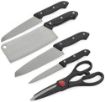 Picture of Stainless Steel Kitchen Set Knife Set with Wooden Chopping Board Set with Wooden Chopping Board Scissor Vegetable Meat Cutting Knifes Set knives set Knives Set with Knife Scissor wooden board