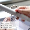 Picture of Steel Curtain Rings Shower Curtain Hooks Shower Rings for Curtain Rolling Shower Curtain Hook