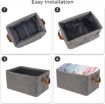 Picture of Big Canvas Bag Foldable Cloth Storage Box Canvas Fabric Basket Foldable Multipurpose Storage Box