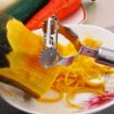 Picture of Steel Peeler Stainless Steel 2 in 1 Julienne Vegetable Peeler 2 in 1 Vegetable and Fruit Peeler 2 IN 1 PEELER
