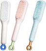 Picture of Self Cleaning Hair Brush Anti-Static Massage Comb One-Pull Cleaning Massage Brush