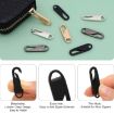 Picture of Zipper Pull Replacement  Zipper Pull Replacement Metal Zipper Gripper Mend Fixer Zipper Tab Pullers Zipper Sliders for Suitcases Coat Boots Jacket Backpacks