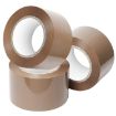 Picture of 3" inch tape 100 Meter A KHAKHI  Brown Color Packing Tape Brown BOPP Tape Self Adhesive Brown Cello Tape