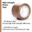 Picture of 3" inch tape 100 Meter A KHAKHI  Brown Color Packing Tape Brown BOPP Tape Self Adhesive Brown Cello Tape