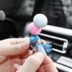 Picture of car decoration  cute cartoon couple balloon ornament  resin balloon couple Love Couple