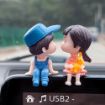 Picture of car decoration  cute cartoon couple balloon ornament  resin balloon couple Love Couple