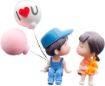 Picture of car decoration  cute cartoon couple balloon ornament  resin balloon couple Love Couple