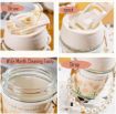 Picture of White Pearl Glass Coffee Mug MOTI MUG TUMBLER COFFEE MUG Double Drink Straw and Lids