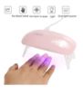 Picture of Mini UV LED Nail Lamp, Portable Gel Light Mouse Shape Pocket Size Nail Dryer with USB Cable for all Gel Polish(Pink) Nail Polish Dryer USB Mini Sun