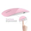 Picture of Mini UV LED Nail Lamp, Portable Gel Light Mouse Shape Pocket Size Nail Dryer with USB Cable for all Gel Polish(Pink) Nail Polish Dryer USB Mini Sun