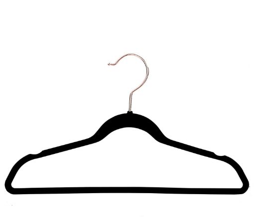 Picture of Velvet Hangers Non-Slip Velvet Hangers Premium Suit Hangers Ultra Thin Space Saving 360 Degree Swivel Hook Clothes Hangers Velvet