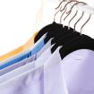 Picture of Velvet Hangers Non-Slip Velvet Hangers Premium Suit Hangers Ultra Thin Space Saving 360 Degree Swivel Hook Clothes Hangers Velvet