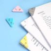 Picture of Mini Corner Clips   Bookmark Transparent Solid Colorful Page Holder  Page Holder  Paper Clip  Colorful Page Holder   Corner Paper Clip