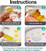 Picture of Toilet Cleaning Gel Flower Toilet Cleaner Gel Stamps Decontamination Bleaching Toilet Bowl Cleaning Gel