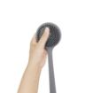 Picture of Long Handle Bath Brush Silicone Back Scrubber Silicone Body brush Shower Bath Brush