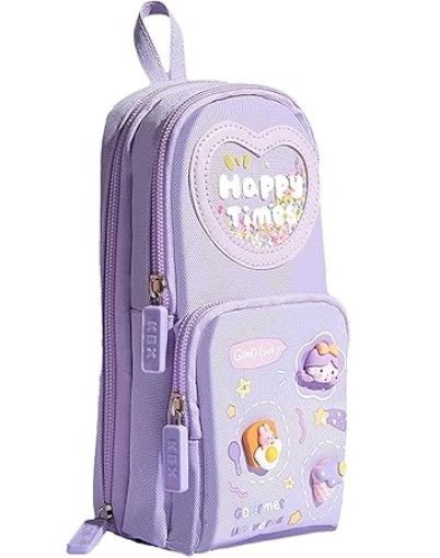 Picture of Pencil Pouch  Pen Pencil Pouch Stationery Organizer  Cute Cartoon Pencil Case  Zipper Pouch Kawaii Pencil Case