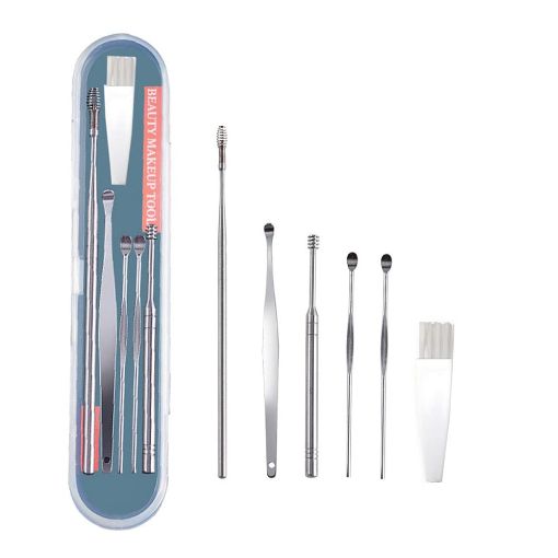 Picture of Ear Wax Cleaner  Resuable Ear Cleaner Tool Set with Storage Box  Stainless Steel Ear Cleansing Tool Set