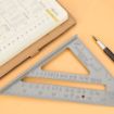 Picture of Premium Aluminum Alloy Double Side 90 Degree Right Angle Triangle Scale Ruler with Metric Inch Measurement Hand Tool  90 Degree Triangle Ruler Carpenter Tool