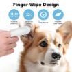 Picture of 50 Pcs Pet Wet Wipes Finger Cover Cot Wipes Dog Ear Cleaning Wipes Dog Cat Ear Cleaning Cover Finger Wet Wipes