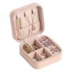 Picture of Jewellery Organiser Box Portable Travel Jewellery Organiser Pouch Jewellery Organiser PU Leather Zipper Portable Storage Box Case