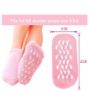 Picture of Spa Gel Heel Soocks Winter Care Spa Gel Socks Full Heel Feet Protector Silicone Ultra-Soft Socks with Moisturizing Natural Oil and Vitamin E Helps Repair Dry Cracked Skin Feet And Ankles Skin care Footful Beauty Gel Socks