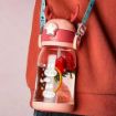 Picture of Cartoon Water Bottle with Straw Kids Water Bottle Travel School Cute Animal Baby Water Bottle