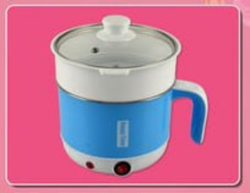 Picture of ELECTRIC COOKER 600W 1.8L Electric Malfunction Cooking pot  Multi Cooker Kettle with Concealed Base Multifunction Cooking Pot Noodle Maker Egg Boiler Vegetable and Rice Cooker and Steamer