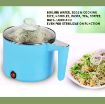Picture of ELECTRIC COOKER 600W 1.8L Electric Malfunction Cooking pot  Multi Cooker Kettle with Concealed Base Multifunction Cooking Pot Noodle Maker Egg Boiler Vegetable and Rice Cooker and Steamer