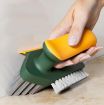 Picture of 4 in 1 Gap Cleaning Brush V Shape Gap Scrub Brush Cleaning Brush with Squeegee Scrub Floor Brush