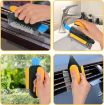 Picture of 4 in 1 Gap Cleaning Brush V Shape Gap Scrub Brush Cleaning Brush with Squeegee Scrub Floor Brush