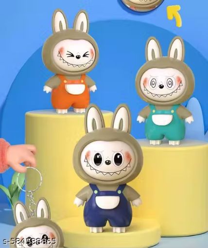 Picture of LABUBU Face Changing Keychain Keywords Labubu Key chain   Expression Change Toy