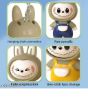 Picture of LABUBU Face Changing Keychain Keywords Labubu Key chain   Expression Change Toy