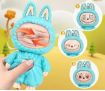 Picture of LABUBU Face Changing Keychain Keywords Labubu Key chain   Expression Change Toy