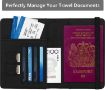 Picture of PASSPORT HOLDER PASSPORT COVER PU Passport Holder Passport Cover RFID Wallet Card Holder Travel Passport Bag Card Organizer for Travel
